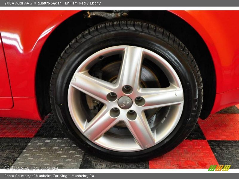 Brilliant Red / Ebony 2004 Audi A4 3.0 quattro Sedan