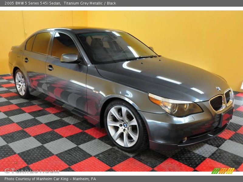 Titanium Grey Metallic / Black 2005 BMW 5 Series 545i Sedan