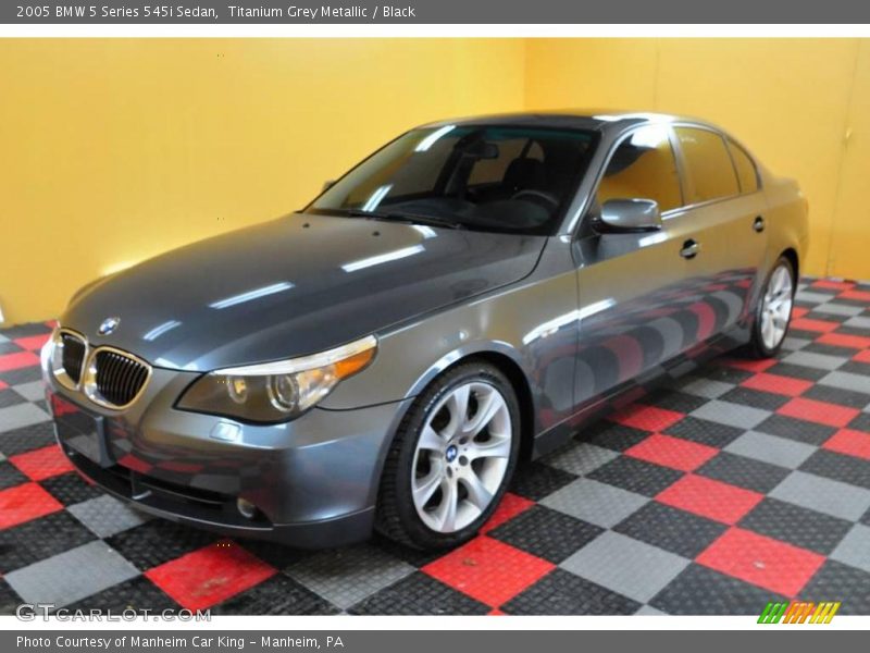 Titanium Grey Metallic / Black 2005 BMW 5 Series 545i Sedan