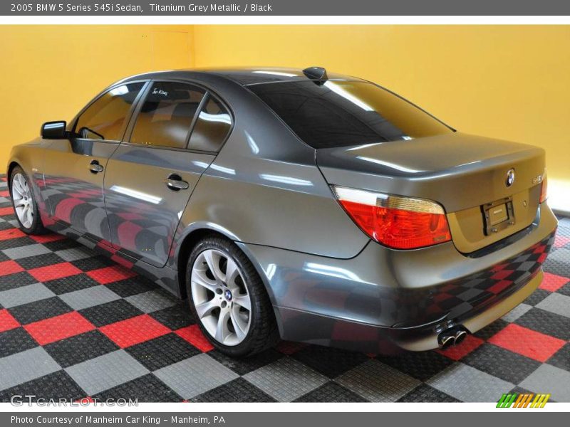 Titanium Grey Metallic / Black 2005 BMW 5 Series 545i Sedan