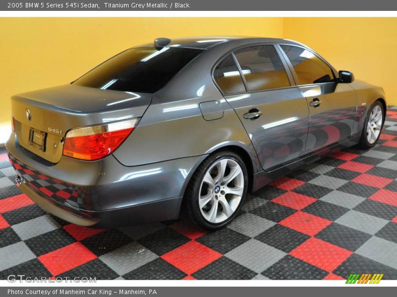 Titanium Grey Metallic / Black 2005 BMW 5 Series 545i Sedan