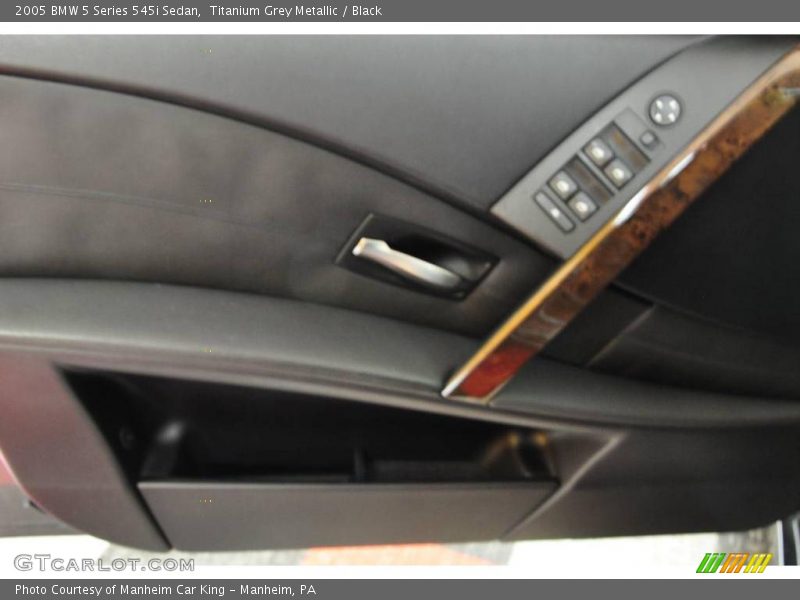 Titanium Grey Metallic / Black 2005 BMW 5 Series 545i Sedan