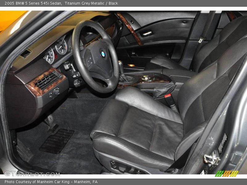 Titanium Grey Metallic / Black 2005 BMW 5 Series 545i Sedan