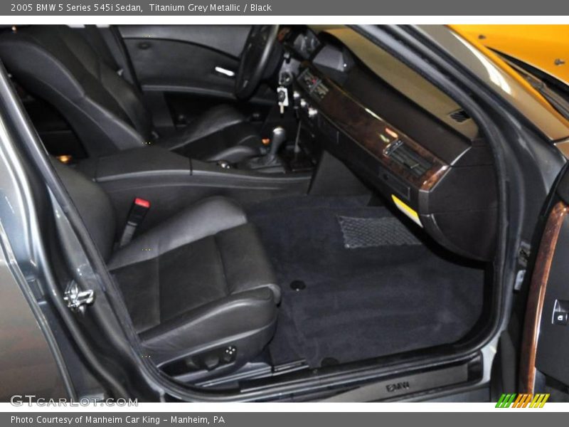 Titanium Grey Metallic / Black 2005 BMW 5 Series 545i Sedan