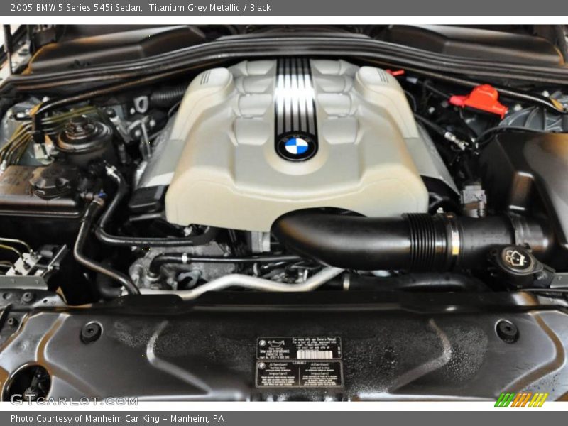 Titanium Grey Metallic / Black 2005 BMW 5 Series 545i Sedan