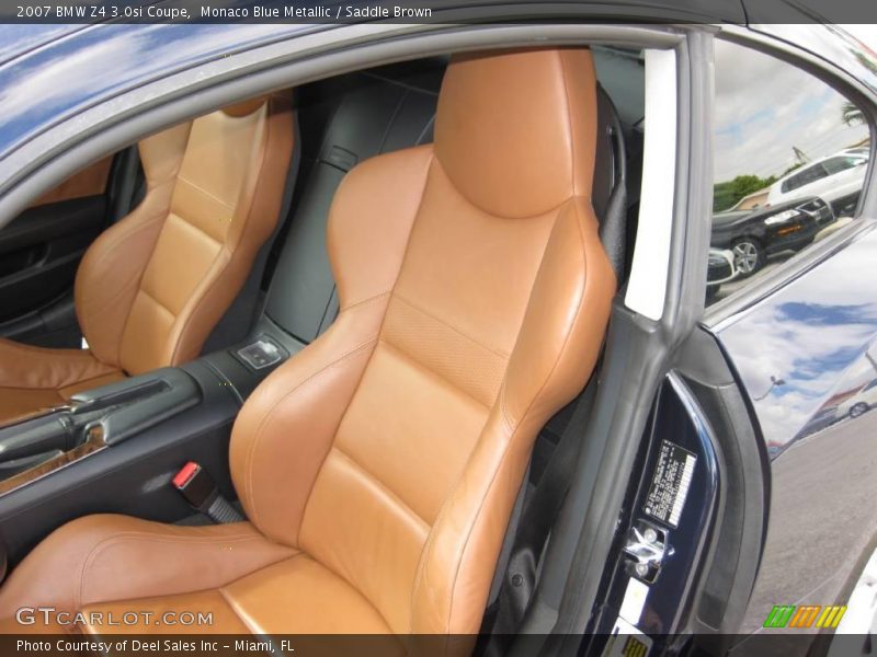 Monaco Blue Metallic / Saddle Brown 2007 BMW Z4 3.0si Coupe