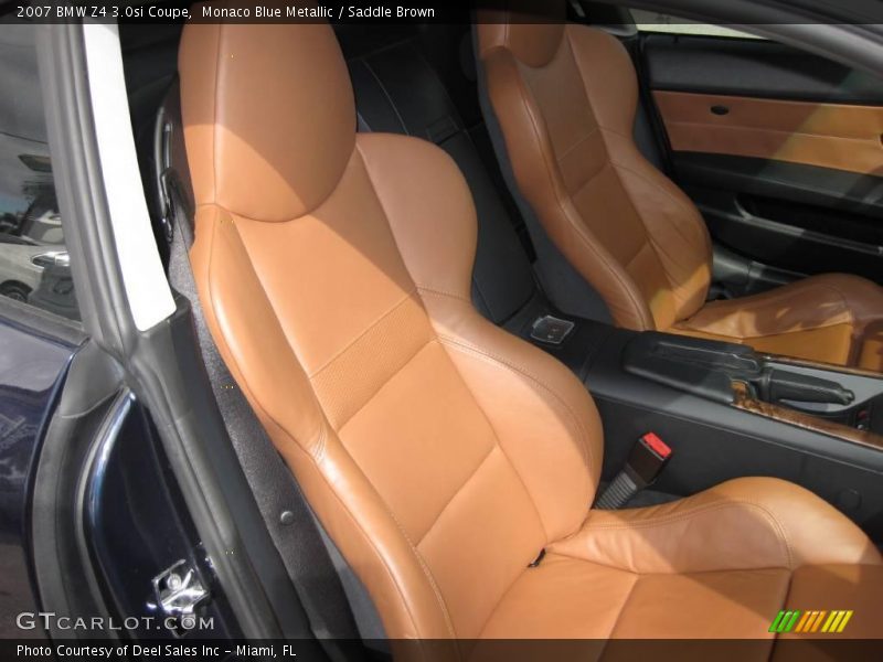 Monaco Blue Metallic / Saddle Brown 2007 BMW Z4 3.0si Coupe