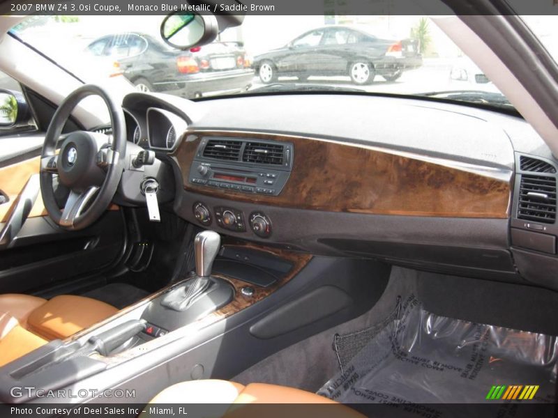 Monaco Blue Metallic / Saddle Brown 2007 BMW Z4 3.0si Coupe