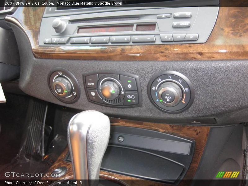 Monaco Blue Metallic / Saddle Brown 2007 BMW Z4 3.0si Coupe