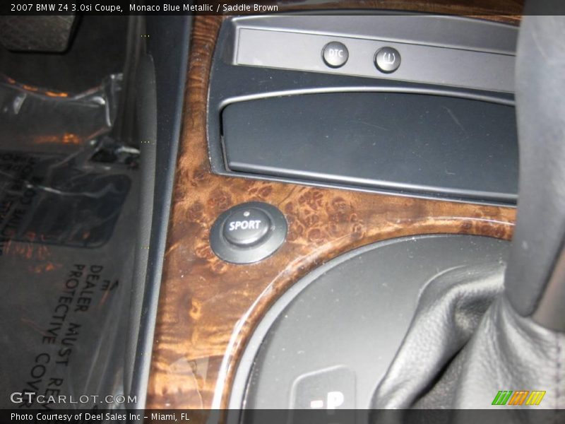 Monaco Blue Metallic / Saddle Brown 2007 BMW Z4 3.0si Coupe
