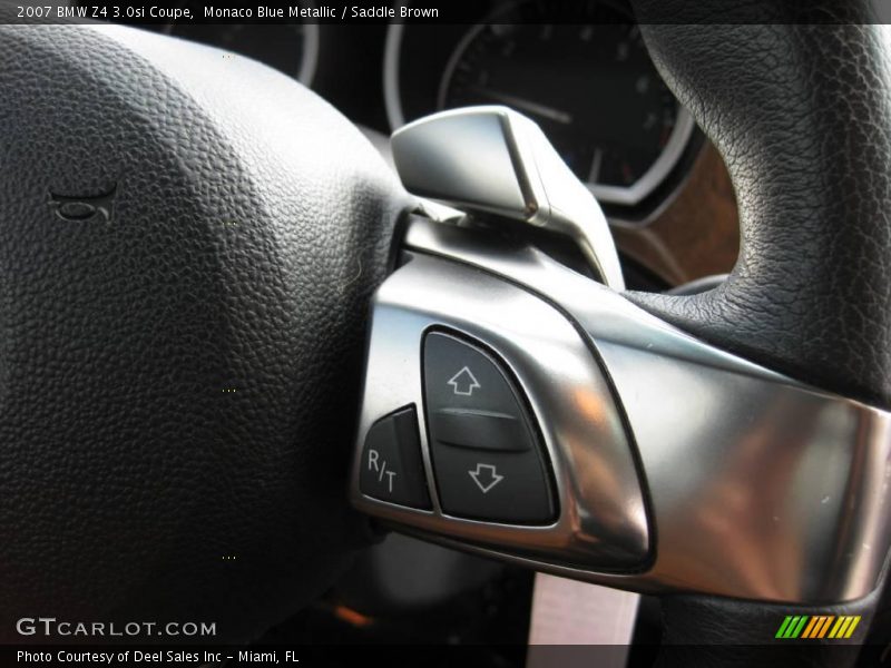 Monaco Blue Metallic / Saddle Brown 2007 BMW Z4 3.0si Coupe