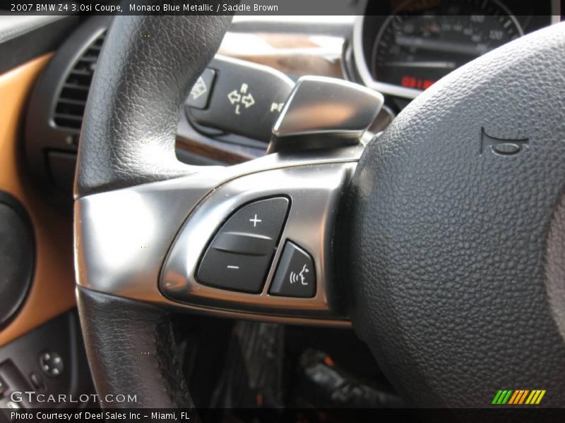 Monaco Blue Metallic / Saddle Brown 2007 BMW Z4 3.0si Coupe