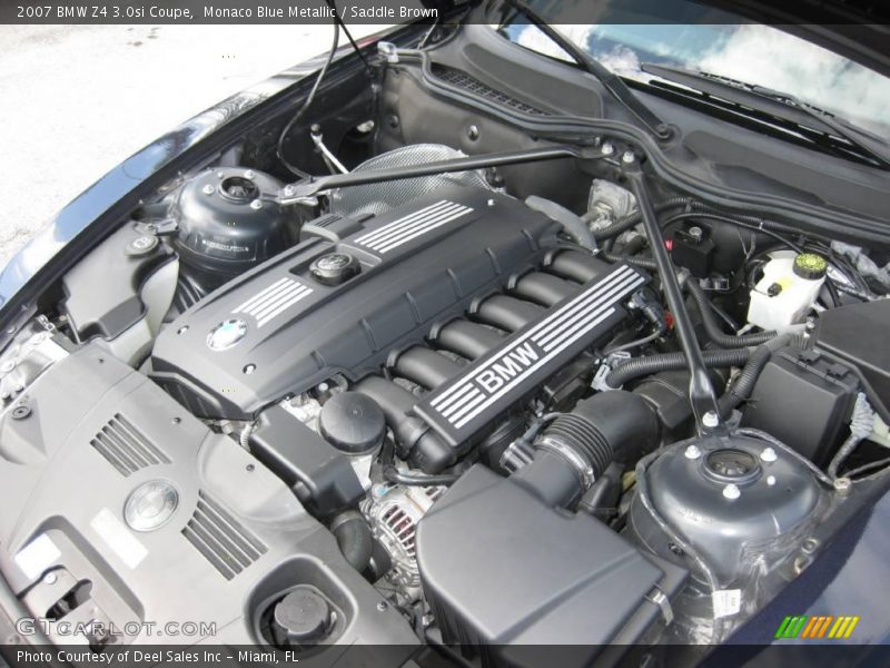 Monaco Blue Metallic / Saddle Brown 2007 BMW Z4 3.0si Coupe