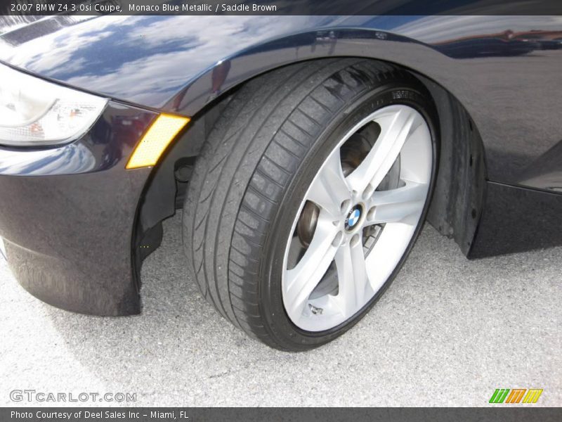Monaco Blue Metallic / Saddle Brown 2007 BMW Z4 3.0si Coupe