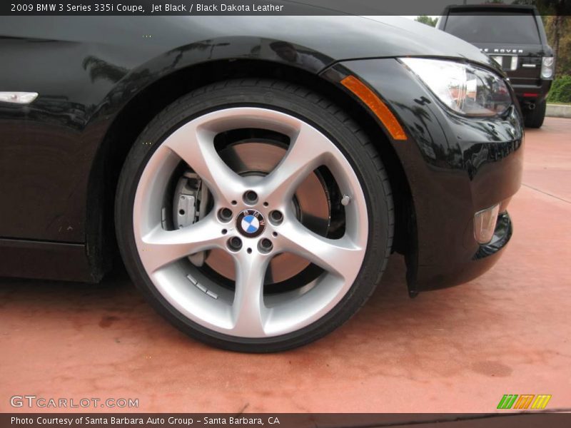 Jet Black / Black Dakota Leather 2009 BMW 3 Series 335i Coupe