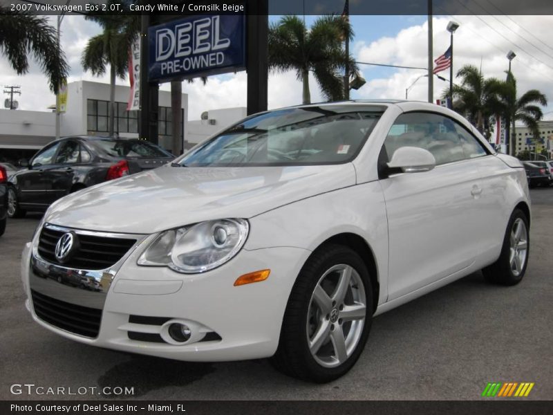 Candy White / Cornsilk Beige 2007 Volkswagen Eos 2.0T