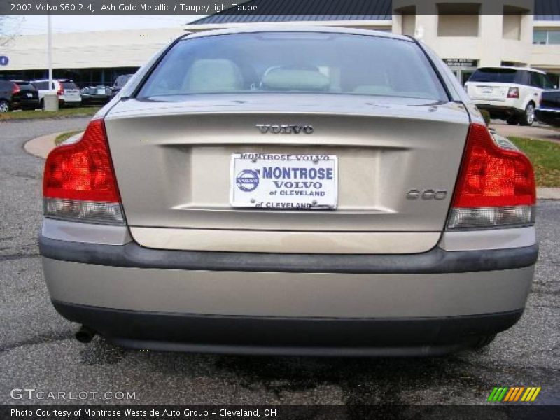 Ash Gold Metallic / Taupe/Light Taupe 2002 Volvo S60 2.4
