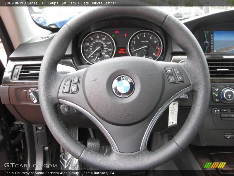 Jet Black / Black Dakota Leather 2009 BMW 3 Series 335i Coupe