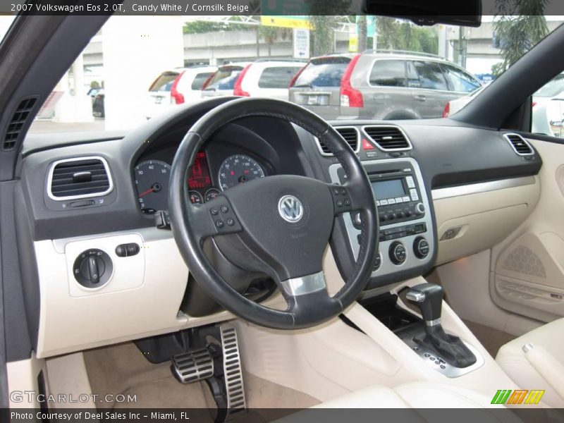 Candy White / Cornsilk Beige 2007 Volkswagen Eos 2.0T