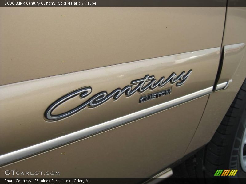 Gold Metallic / Taupe 2000 Buick Century Custom