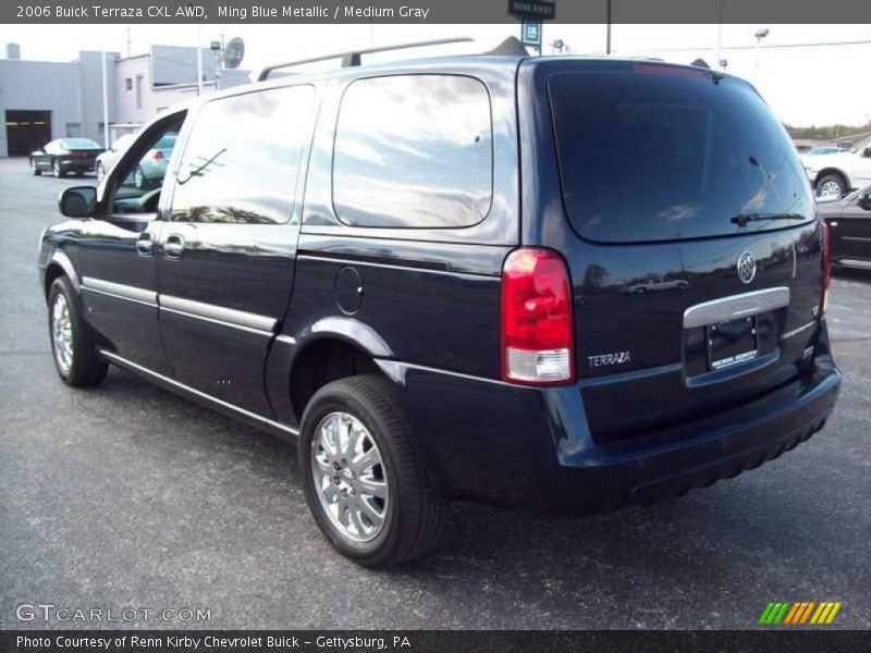 Ming Blue Metallic / Medium Gray 2006 Buick Terraza CXL AWD