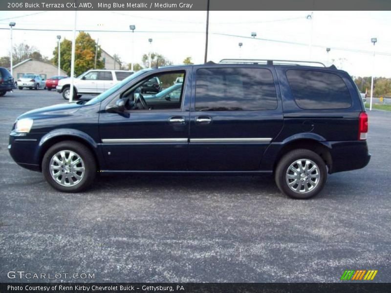 Ming Blue Metallic / Medium Gray 2006 Buick Terraza CXL AWD