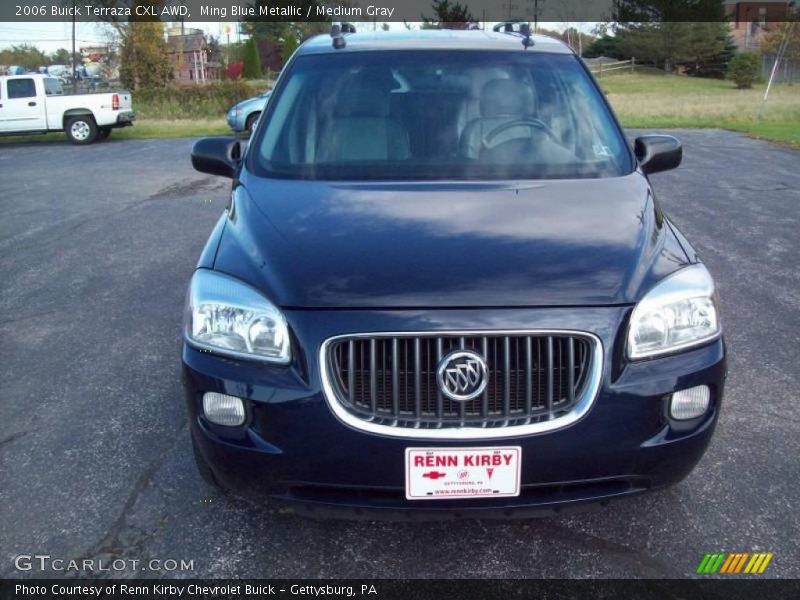 Ming Blue Metallic / Medium Gray 2006 Buick Terraza CXL AWD