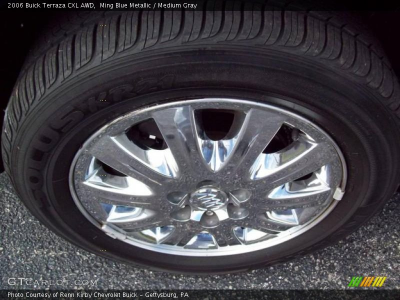 Ming Blue Metallic / Medium Gray 2006 Buick Terraza CXL AWD