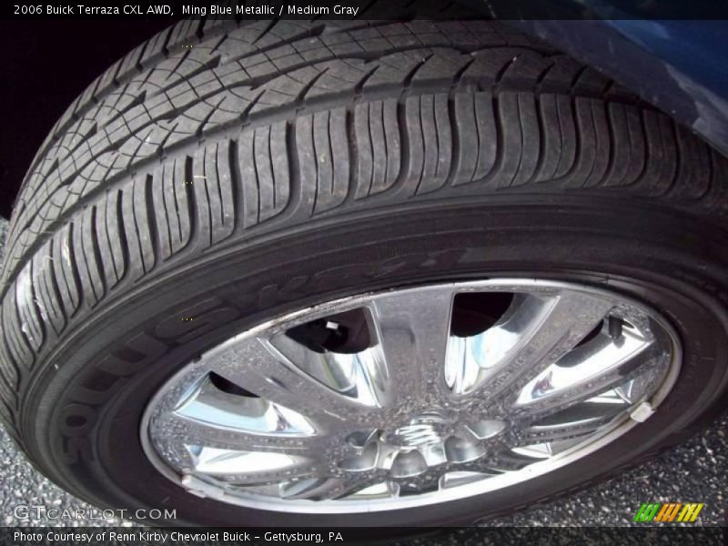 Ming Blue Metallic / Medium Gray 2006 Buick Terraza CXL AWD