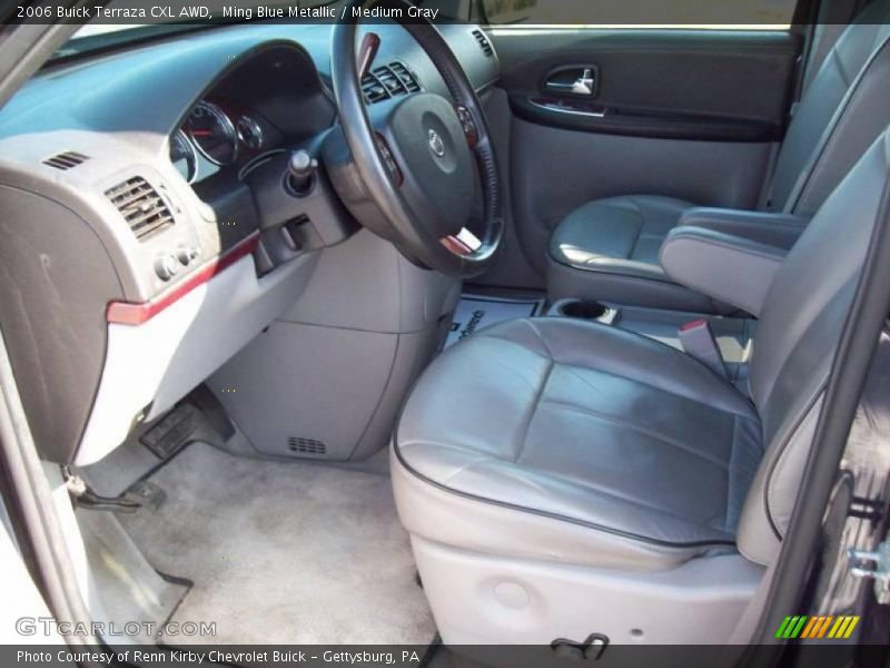 Ming Blue Metallic / Medium Gray 2006 Buick Terraza CXL AWD
