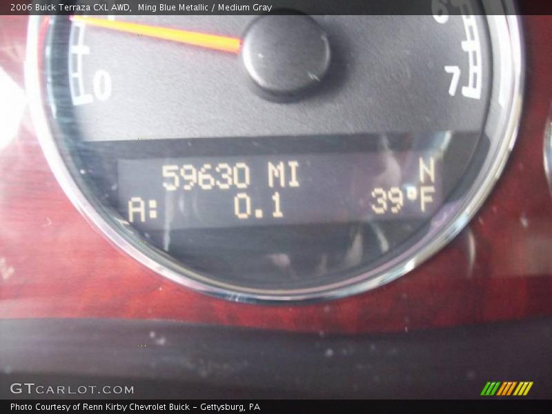 Ming Blue Metallic / Medium Gray 2006 Buick Terraza CXL AWD