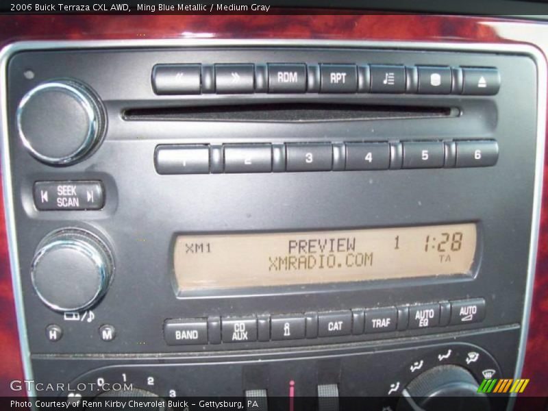 Ming Blue Metallic / Medium Gray 2006 Buick Terraza CXL AWD