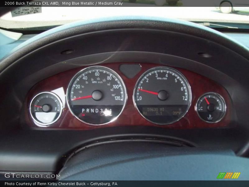 Ming Blue Metallic / Medium Gray 2006 Buick Terraza CXL AWD