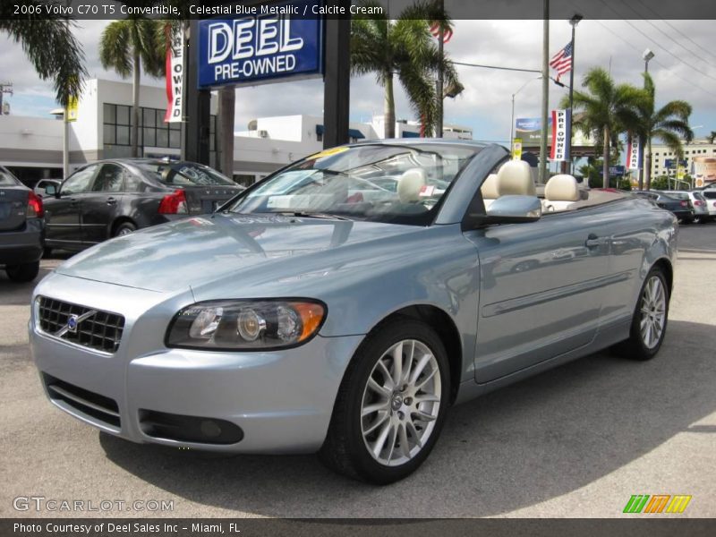 Celestial Blue Metallic / Calcite Cream 2006 Volvo C70 T5 Convertible