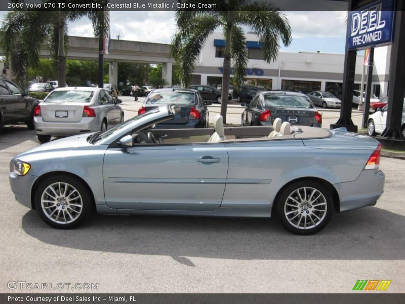 Celestial Blue Metallic / Calcite Cream 2006 Volvo C70 T5 Convertible