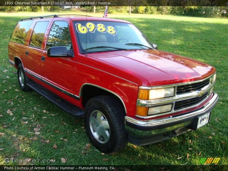 Victory Red / Neutral 1999 Chevrolet Suburban K1500 LT 4x4