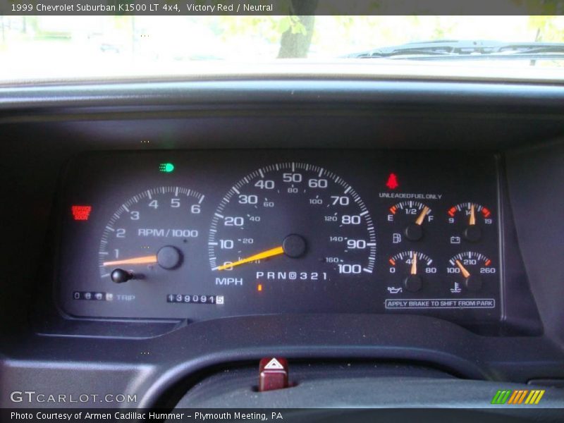 Victory Red / Neutral 1999 Chevrolet Suburban K1500 LT 4x4