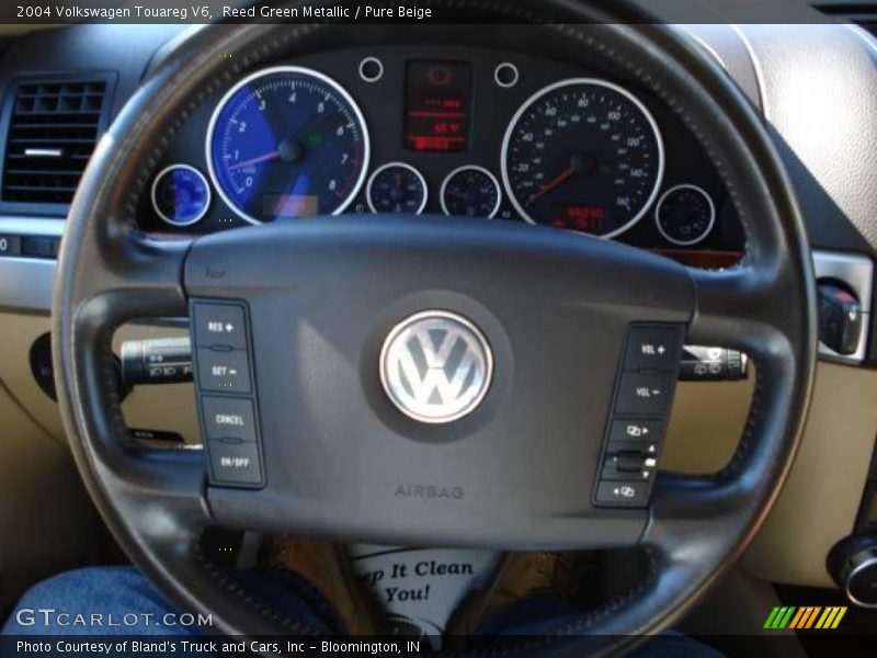 Reed Green Metallic / Pure Beige 2004 Volkswagen Touareg V6