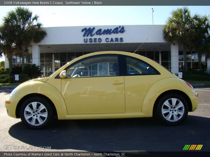 Sunflower Yellow / Black 2008 Volkswagen New Beetle S Coupe