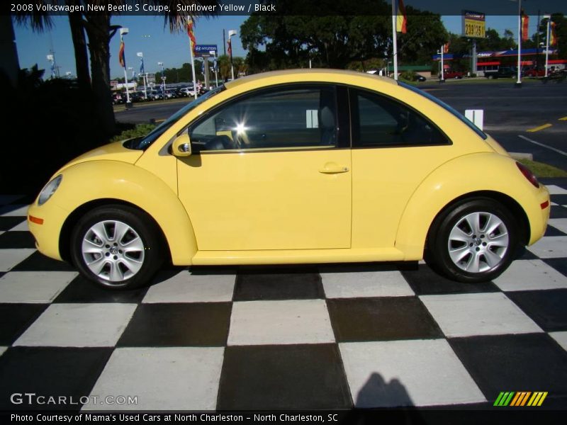 Sunflower Yellow / Black 2008 Volkswagen New Beetle S Coupe