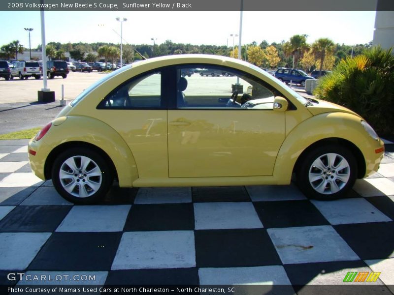 Sunflower Yellow / Black 2008 Volkswagen New Beetle S Coupe
