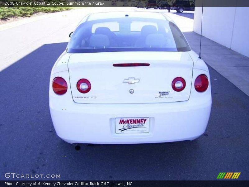 Summit White / Gray 2008 Chevrolet Cobalt LS Coupe