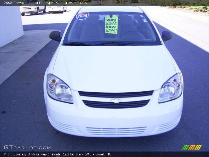 Summit White / Gray 2008 Chevrolet Cobalt LS Coupe