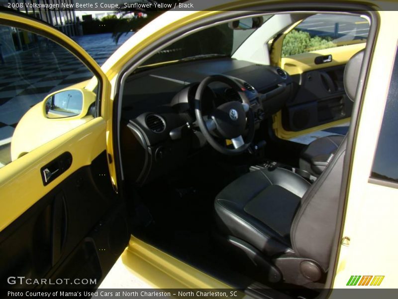 Sunflower Yellow / Black 2008 Volkswagen New Beetle S Coupe