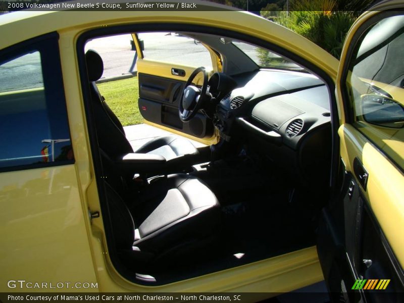Sunflower Yellow / Black 2008 Volkswagen New Beetle S Coupe