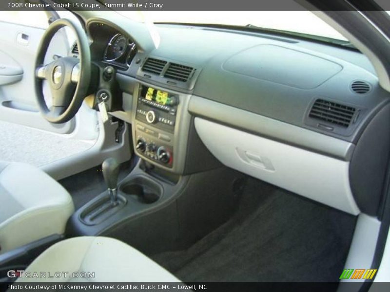 Summit White / Gray 2008 Chevrolet Cobalt LS Coupe