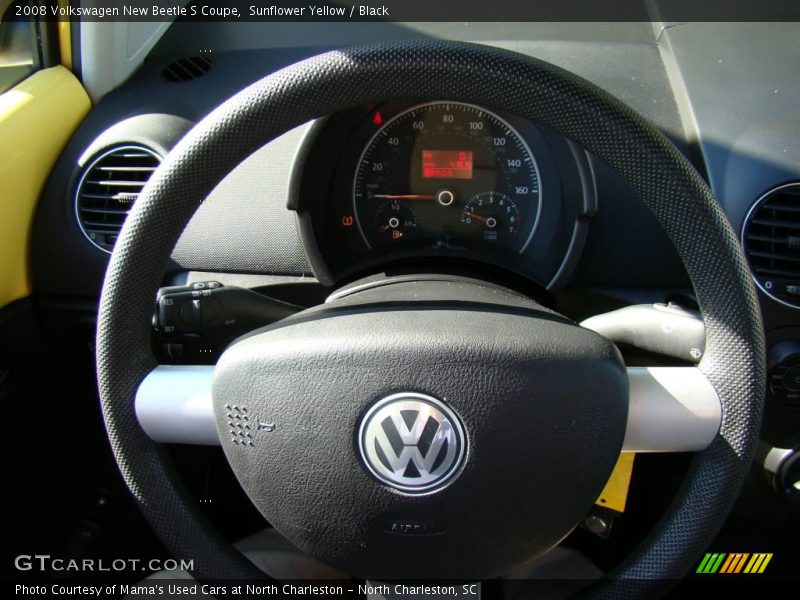 Sunflower Yellow / Black 2008 Volkswagen New Beetle S Coupe