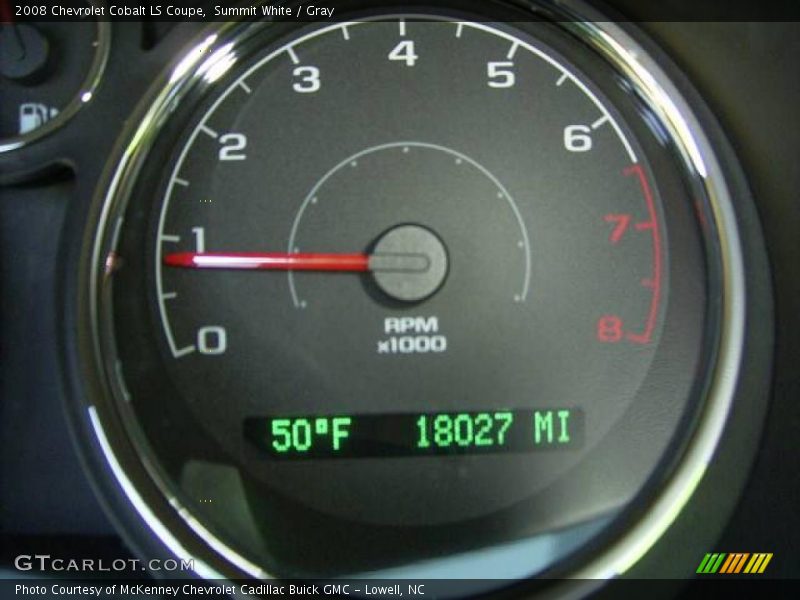 Summit White / Gray 2008 Chevrolet Cobalt LS Coupe