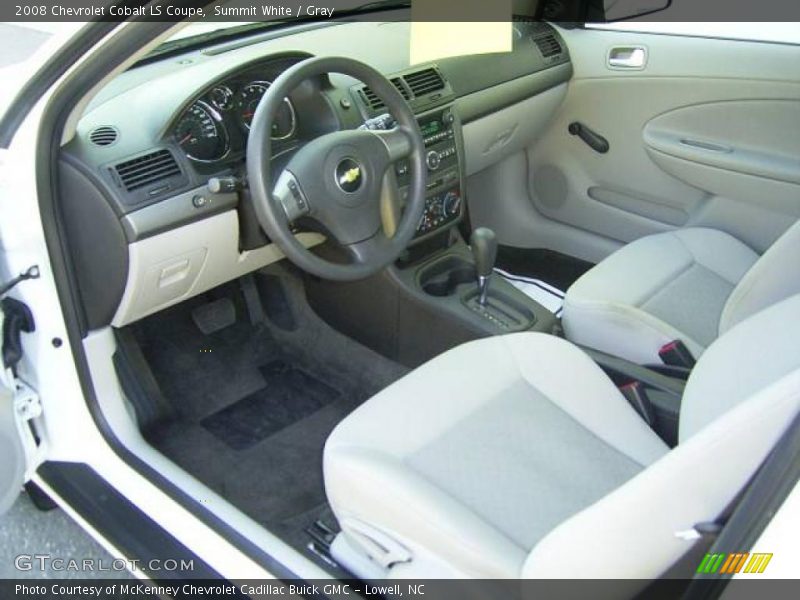 Summit White / Gray 2008 Chevrolet Cobalt LS Coupe