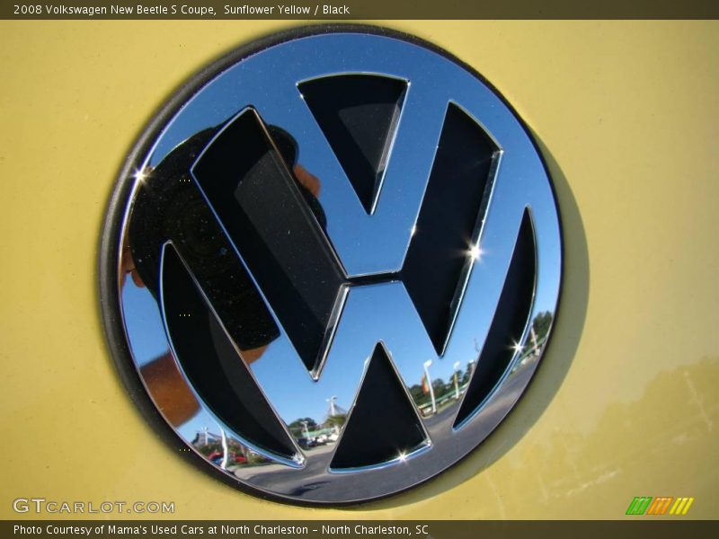Sunflower Yellow / Black 2008 Volkswagen New Beetle S Coupe